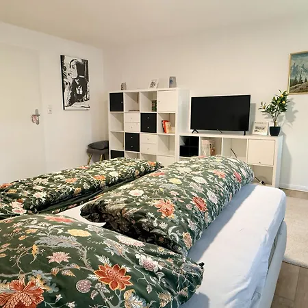 Apartment Modernes - 3 Schlafzimmer, Küche, Bad, Wohnzimmer, Kaminofen, Waterrower Neuenmarkt
